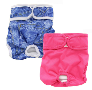 Hiphoppet ผ้าอ้อมสุนัขหญิงที่นำกลับมาใช้ใหม่ได้ซักได้ระบายอากาศและดูดซับได้ดีกางเกงสัตว์เลี้ยงสำหรับไม่หยุดยั้งการดูแลประจำเดือน - Product Image 3