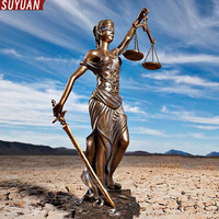 Statue de la déesse grecque de la justice en bronze, nouvelle conception de haute qualité, moulée, design personnalisable, décoration de salon, cabinet d'avocats