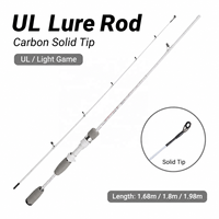 Harga Terjangkau Ultra Ringan 1.68M 1.8M 1.98M Serat Karbon 2 Seksi Joran Pancing Bass untuk Air Tawar Casting Spinning Fishing Rods