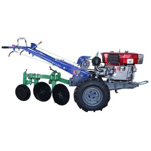 Condensing Agricultural <b>Machinery</b> <b>Walking</b> Tractor 2WD Hand-Guided Disc Plow 12HP Engine Gear Core Components High Productivity - Product Image 1