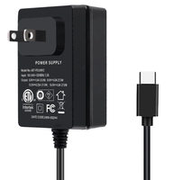 Fuente de Alimentación USB-C PD de 27W para Raspberry Pi 5, 5V 5A, Adaptador Enchufable con Enchufe Estadounidense, Material ABS