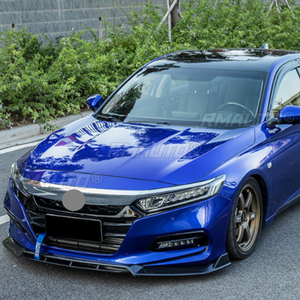 Kit de 4 lames de spoiler avant pour pare-chocs de voiture, déflecteurs et garnitures de carrosserie pour Honda Accord 10ème Génération 2018-2021 - Product Image 6