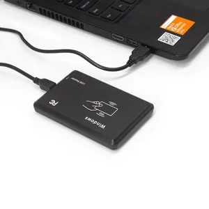R20D OEM โลโก้ที่กำหนดเอง ID 125กิโลเฮิร์ตซ์เครื่องอ่านบัตร USB เครื่องอ่านบัตรสมาร์ท