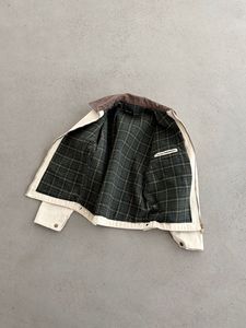 Chaqueta de Trabajo de Lona Estilo Bomber J97 Vintage para Hombre, <span class=keywords><strong>Cuello</strong></span> de Pana en Contraste, Múltiples Bolsillos, Forro de <span class=keywords><strong>Lana</strong></span>, Chaqueta de Primavera, Tallas S-XXL - Product Image 2
