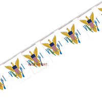 Guirlande de mini-drapeaux de Samoa pour la décoration de fêtes scolaires, salles de classe et événements sportifs