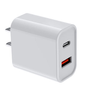 Dual USB ausgang PD quick charge QC <span class=keywords><strong>3</strong></span>,0 typ c wand ladegerät mit US UK eu-stecker - Product Image 1