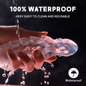 Đồ chơi tình dục dương vật giả bằng silicon hình răng sói, máy rung mạnh mẽ, kéo dài và làm dày dương vật, dụng cụ kéo dài dương vật dành cho nam giới - Product Image 6