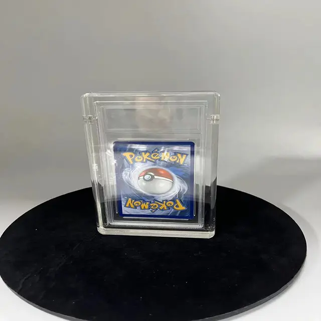 For Pokemon Card Slabs Ultrasonic 35PT 55PT Acrylic Plastic Sports Graded Card Slab Trading Card Case stand holder