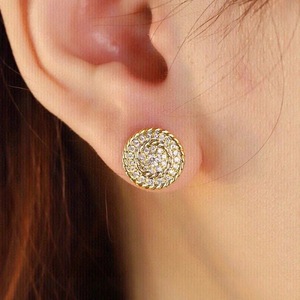 Orecchini a Perno Rotondi Vintage per Donne, Accessori per Orecchie alla Moda per Uso Quotidiano - Product Image 3