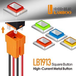 Interruptor Basculante Cuadrado LANBOO 2810.5 2822 1913 KCD3/4/6 15A <span class=keywords><strong>de</strong></span> Alta Corriente con Lámpara Piloto, Panel Metálico - Product Image 5