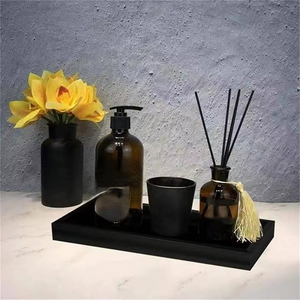 Plateau de Présentation Rectangulaire Multifonctionnel pour Comptoir, Organisateur de Couverts Anti-Café et Thé, Vente en Gros - Product Image 2