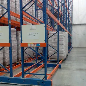 Công nghiệp thép kim loại nặng Pallet Kệ điện di chuyển Pallet Kệ hệ thống