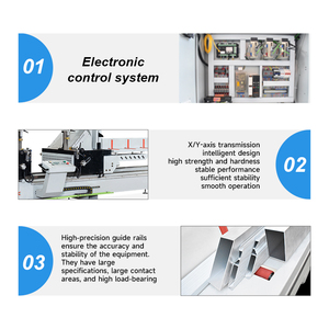 JUNDE 7.2KW Aluminum 45 90 Degree Angle Saw PLC Control System CNC Cutting Machines for <b>Window</b> and <b>Door</b> Making - Product Image 4