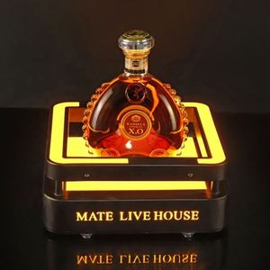 Exhibición de botella de vino, estante de exhibición de iluminación Led de cerveza individual, botella de vino luminosa, soporte de vino Led, logotipo - Product Image 3