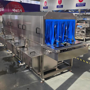 Nouveaux modèles de laveuse de paniers et caisses <span class=keywords><strong>à</strong></span> fruits de mer entièrement automatique en acier inoxydable, type tunnel, capacité 70 kg - Product Image 4
