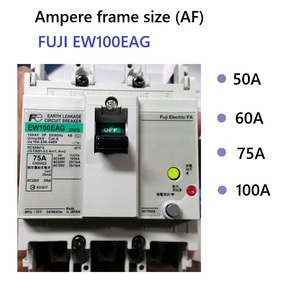 Interruptores de Circuito Diferenciales EW100EAG 3P ELCB Serie TWIN, Tamaño de Marco 100A, Interruptores de Protección Contra Fugas a Tierra - Product Image 1