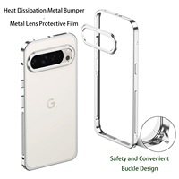 Coque de protection en alliage d'aluminium avec aimant et dos métallique mat pour Google Pixel 11 Pro XL 10 7 8 Pixel 9 Pro XL