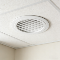 Diffuseur de plafond de qualité supérieure, sortie d'air conditionné réglable, grille d'aération circulaire pour air frais, sortie d'air conditionné central ABS