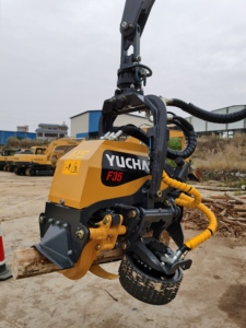 Tête de grappin pour l'abattage d'arbres Log Energy YCF135, prix de la machine forestière - Product Image 3
