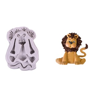 Early Riser Cartoon Animal <span class=keywords><strong>Lion</strong></span> Silicone Moule Fondant Gâteau Moule DIY Chocolat Biscuit Outils De Cuisson - Product Image 5