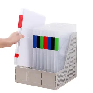 Plastic Archiefdocument Opbergdoos Desktop Organizer Plastic Gesp Archief Box Office Gegevensclassificatie Opbergdoos