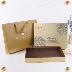 Boîte d'emballage de luxe <span class=keywords><strong>vide</strong></span> en papier alimentaire avec grille pour chocolats et bonbons, personnalisée, transparente, imprimée motif truffe, pour Godiva - Product Image 3