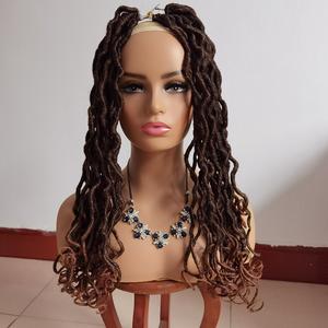 Mermaid Locs Messy Gypsy Faux Locs Crochet Trame Unique Déesse Cheveux Tresses Dreadlocks Ondulés - Product Image 3