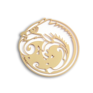 ของขวัญส่งเสริมการขาย ที่คั่นหนังสือ 3 มิติ ของที่ระลึก ลายแบบกำหนดเอง สีทอง ทำจากทองเหลือง - Product Image 1