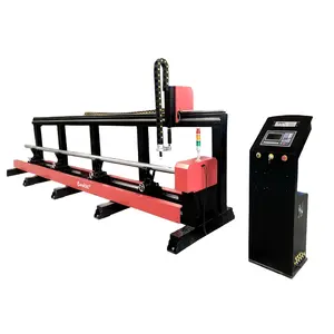CNC plasma round pipe cutting machine for aluminum stainless steel copper