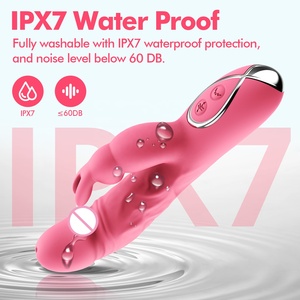 G Noktası ve C Noktası Çift Stimülasyonlu Tavşan Vibratör, Gerçekçi Doku Dildosu, Yetişkin Seks Oyuncağı - Product Image 6