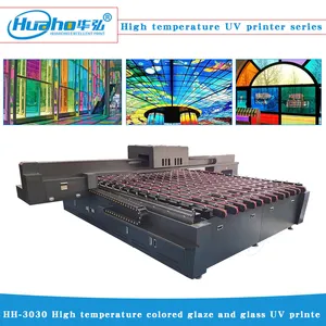 Huahong HH-3030 yüksek sıcaklık renkli sır UV yazıcı, yüksek sıcaklık mürekkep UV düz yazıcı, yüksek sıcaklık UV makinesi