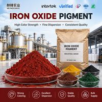 Poudre de pigment d'oxyde de fer en gros, colorant d'oxyde ferrique en vrac pour béton, peinture, caoutchouc, plastique