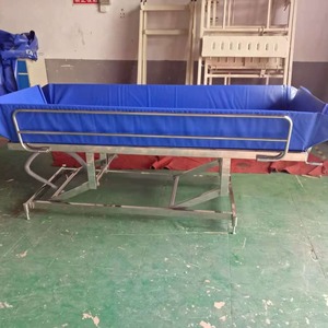 Cama de Hospital Eléctrica Joyful Abundance Slv-B4014 Azul con Barandilla para Pacientes Discapacitados o con Ictus, Cuidado en el Hogar - Product Image 1
