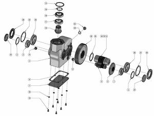 Réducteur KRT190 et moteur pour épandeur <span class=keywords><strong>de</strong></span> fumier, équivalent à la boîte <span class=keywords><strong>de</strong></span> <span class=keywords><strong>vitesse</strong></span> G5710 - Product Image 6
