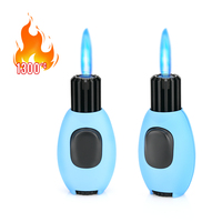 Allume-cigare droit coupe-vent créatif, mini, à main, coupe-vent, barbecue, flamme