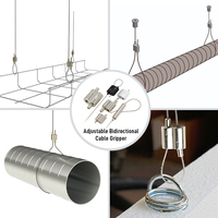 Pince à câble flexible à boucle avec crochet réglable pour kit de suspension de câbles métalliques – Prix usine