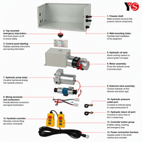 Nouvelle unité hydraulique robuste (CE/ISO) DC12V/24V Garantie 1 an Véhicule à aile unique en alliage d'aluminium