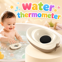 Thermomètre de bain pour bébé en forme de crocodile, thermomètre numérique de température de l'eau, thermomètre de bain pour nourrissons, baignoire pour nouveau-nés avec indicateur de température