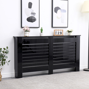 Cubierta <span class=keywords><strong>de</strong></span> Radiador <span class=keywords><strong>de</strong></span> <span class=keywords><strong>Madera</strong></span> MDF Negra <span class=keywords><strong>de</strong></span> Estilo Europeo, Mueble Práctico para el Hogar, Cubierta para Calentador <span class=keywords><strong>de</strong></span> Sala <span class=keywords><strong>de</strong></span> Estar - Product Image 2