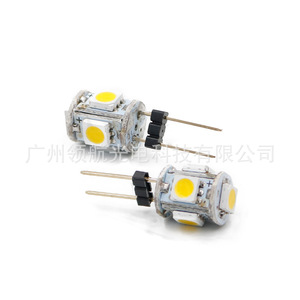 Bombilla LED de cristal para coche G4 5050 5SMD, lámpara de araña, luz de espejo, luz decorativa, blanco cálido - Product Image 2