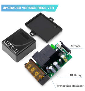 HFY HFY-KG27 Récepteur de télécommande sans fil universel 433 MHz 32 canaux à code d'apprentissage, portée 100 m pour <span class=keywords><strong>portail</strong></span>/porte de garage/eau - Product Image 1