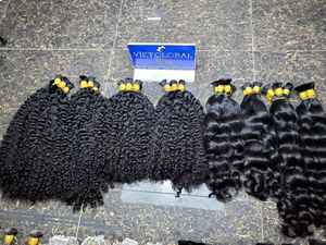 Vietglobal Extensions de cheveux humains crus de qualité supérieure Cheveux en vrac de haute qualité sans emmêlement ni traitement Style birman Vente en gros - Product Image 5