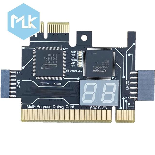 MLK TL631 PRO Universal Laptop PCI Diagnose Card PC PCI-E Mini LPC Motherboard Diagnostic Analyzer Tester Debug Cards