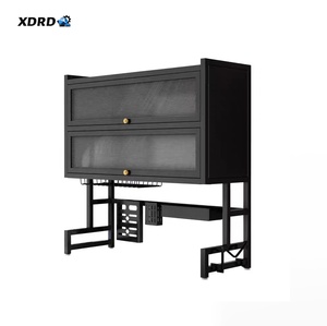 Escurridor de Platos de <span class=keywords><strong>Metal</strong></span> de Doble Capa Impermeable XDRD, Escurridor para Fregadero de Cocina, Escurridor con Puertas de Gabinete - Product Image 1