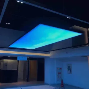 Shenzhen Mosaic flashing 4s large shopping mall advertising light box uv soft film RGBW ceiling dynamic light box