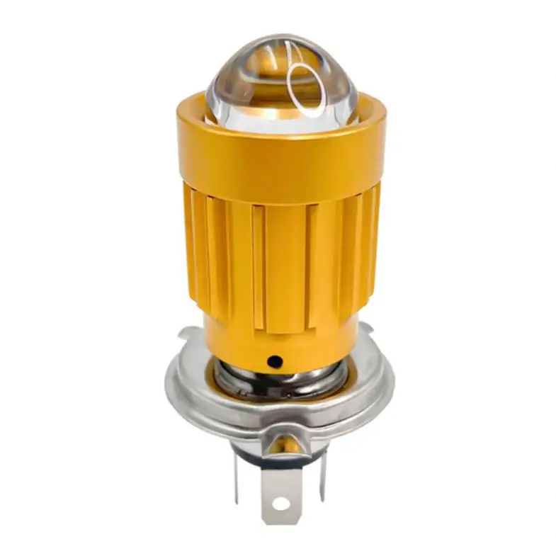 Penjualan laris proyektor lampu depan Led H4 untuk sepeda motor dengan harga rendah lampu putih kuning
