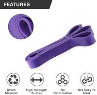 Juego de Bandas de Resistencia de Látex TPE para Gimnasio, para Hombre y Mujer, 11 Piezas, Bandas de Ejercicio de Alta Elasticidad y Durabilidad, Resistencia Media/Baja