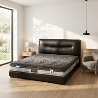 Matelas fin à ressorts hélicoïdaux infusé gel grade professionnel commercial, ignifugé, adapté aux petits espaces
