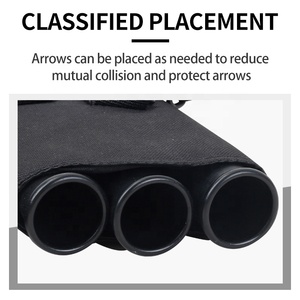 Faretra da cintura a <span class=keywords><strong>3</strong></span> tubi per frecce da tiro con l'arco, in tessuto Oxford, per caccia e tiro, porta frecce da appendere in vita, accessori per archi e frecce - Product Image 3
