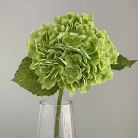 Arrangement de bouquet de salon de décoration de fleurs au toucher réel grand bouquet d'hortensia artificiel bleu
